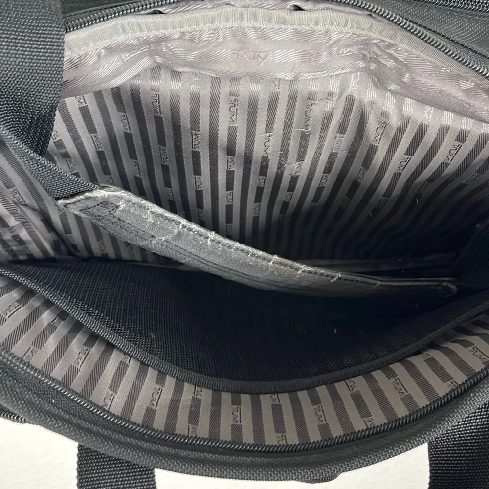 Tumi Alpha Ballistic Black Expandable Large Dual Handle Breifcase Shoulder Strap
